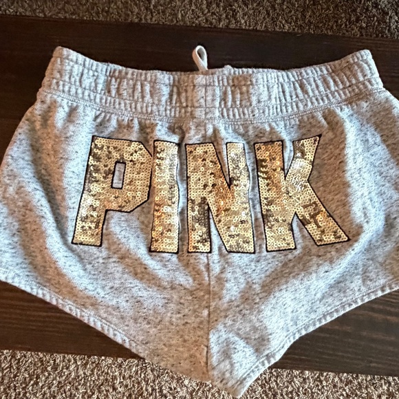 Victoria Secret Pink Retro Shorts with gold bling, Sz large, NWOT - Picture 7 of 8